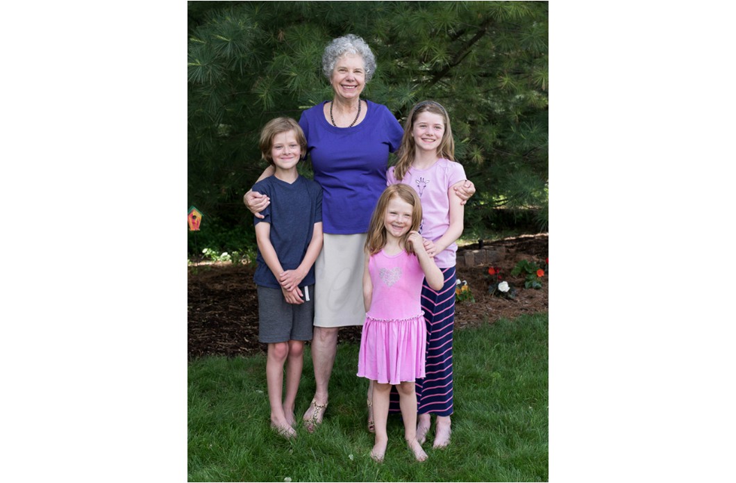 Betty with Grandchildren